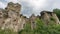 Ruins of old Tibetan Monastery and church in Cevizli village, Savsat, Artvin, Turkey