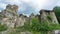 Ruins of old Tibetan Monastery and church in Cevizli village, Savsat, Artvin, Turkey