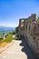 Ruins of old town in Mystras, Greece