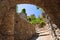 Ruins of old town in Mystras, Greece