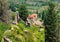 Ruins of old town in Mystras, Greece