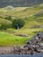 Ruins of old wooden jettty at Ardvreck Castle. Sutherland in the Scottish Highlands