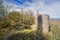 Ruins of Pajstun castle on Zahorie region near Stupava town