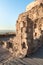 The ruins  of the palace of Herod the Great in Massada,the fortress built by Herod the Great on top of a cliff off the coast of