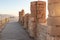 The ruins  of the palace of Herod the Great in Massada,the fortress built by Herod the Great on top of a cliff off the coast of