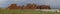 Ruins panorama of the hospital at Fort Union National Monument in New Mexico