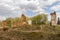 Ruins of Paulava Republic Pavlov Republic palace in Lithuania.