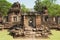 Ruins of the Phimai temple in the Phimai Historical Park in Nakhon Ratchasima, Thailand.