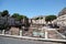 Ruins on Piazza Largo di Torre Argentina at summer