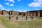 Ruins in Pompeii after being buried by volcano in 79AD in Italy, Europe