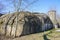 Ruins of powder cellar near fortification battery in Liepaja, Latvia