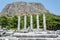 The ruins of Priene ancient city in Turkey