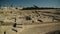 Ruins of Qalat fort and Manama, Bahrain