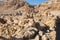 Ruins at Qumran site near Dead Sea
