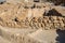 Ruins at Qumran site near Dead Sea