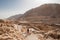 Ruins at Qumran site near Dead Sea. Israel