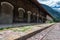 Ruins of Railwaystation in Canfranc Spain