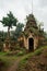 Ruins and remains of ancient Buddhist pagodas and stupas at Indein Village at Inle Lake Myamar