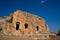 Ruins of rock cut building in Dara ancient city. Mardin, Turkey