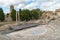 Ruins of Roman amphitheatre in Arles, France