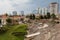 Ruins of the Roman amphitheatre in the centre of Durres