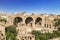 The ruins of the Roman forum with the Basilica of Maxentius and Constantine, Rome