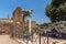 Ruins of Roman Forum and Capitoline Hill in city of Rome, Italy