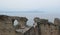 Ruins of roman villa Grottoes of Catullus in sirmione at lake garda in itlay