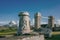 Ruins of San Cristobal Castle and the Puerto Rico Capitol in Old