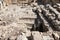 Ruins of  Second Temple time of the ritual bath - Mikveh at the site of the Western Wall Excavations near the Temple Mounts Wall