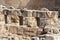 Ruins of  Second Temple time shops at the site of the Western Wall Excavations near the Temple Mounts Wall in the old city of