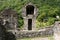 Ruins of Serravalle castle at Semione on Blenio valley