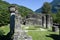 Ruins of Serravalle castle at Semione on Blenio valley