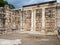 The ruins of the sinagogue of Capernaum, Israel