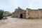 The ruins of Southern Theatre in the great Roman city of Jerash - Gerasa, destroyed by an earthquake in 749 AD, located in Jerash