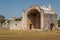 Ruins of the Spanish catholic church in the ancient Mayan city