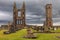 Ruins of St. Andrews Catholic Cathedral, a famous tourist attraction, UK