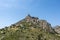 Ruins of St Hilarion castle on top of the mountain, Kyrenia district, Northern Cyprus