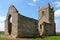Ruins of St Michaels Church on Burrow Mump Somerset