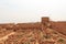 Ruins of storage rooms at fortress Masada northern complex, Israel