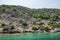 Ruins of sunken ancient city of Dolichiste on Kekova Island