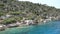 Ruins of sunken ancient city of Dolichiste on the northern part of the Kekova Island