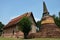 Ruins and temple of Ayutthaya Historical Park Thailand