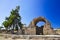 Ruins of temple in Corinth, Greece