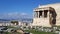 Ruins of the Temple of Erechtheion on Acropolis, Athens, Greece