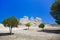 Ruins of temple on island Aegina, Greece