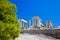 Ruins of temple on island Aegina, Greece