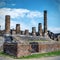 The ruins of the Temple of Jupiter Pompeii, Italy