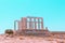 The ruins of the temple of Poseidon on Cape Sounion