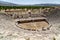 The ruins of the theater at the excavations of the Hellenic Aphrodisias, Turkey